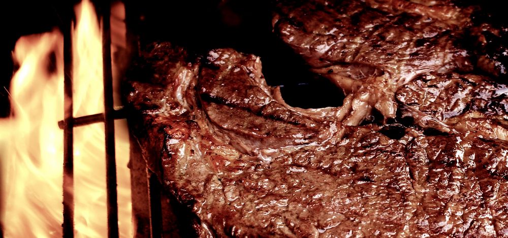 Steak that's being grilled and looking delicious for a Diet